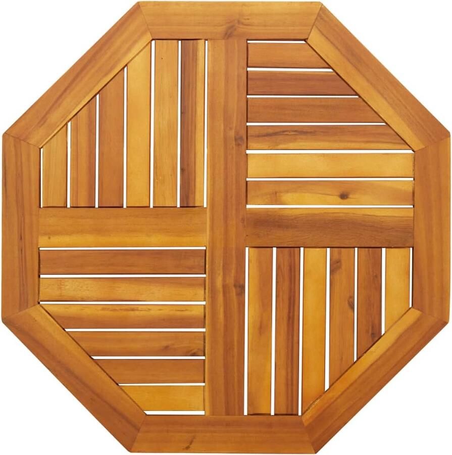 VidaXL Tafelblad achthoekig 70x70x2 cm massief acaciahout