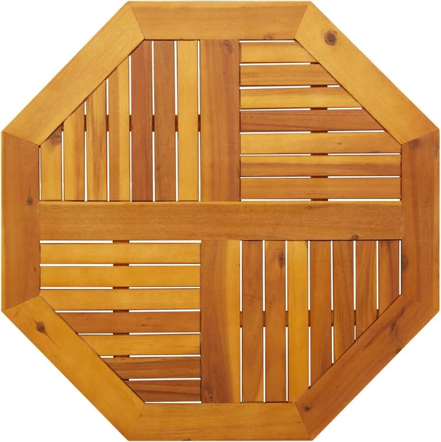 VidaXL Tafelblad achthoekig 80x80x2 2 cm massief acaciahout