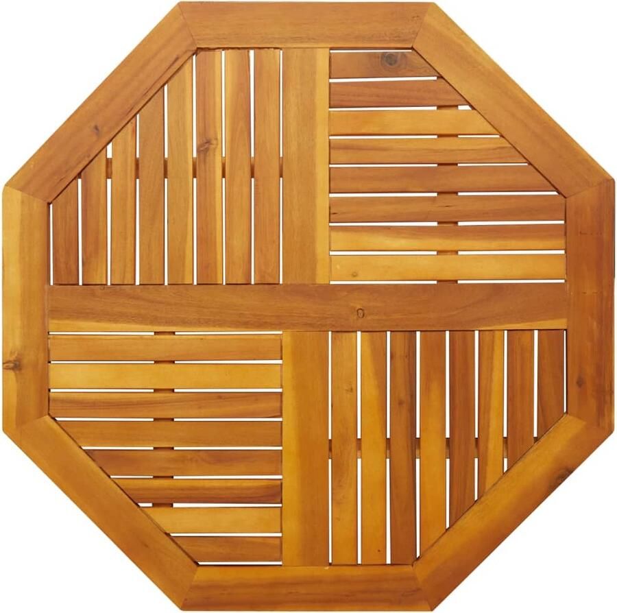 VidaXL Tafelblad achthoekig 90x90x2 2 cm massief acaciahout