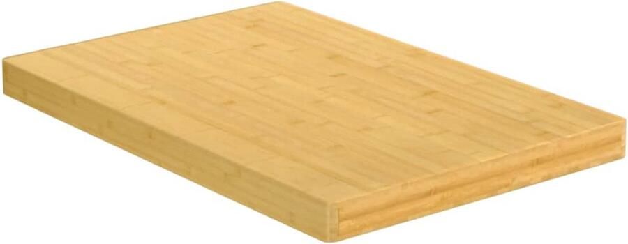 VidaXL Tafelblad Bamboe 60x100x4 cm Bamboetafelblad Houten Tafelblad Vervangen Salontafel Blad Bijzet Tafelladen Bruine Tafel