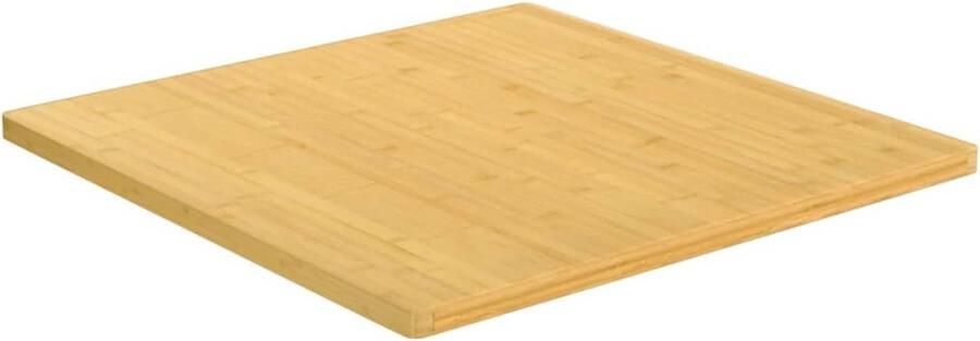 VidaXL Tafelblad Bamboe 80x80x2 5 cm Bamboetafelblad Houten Tafelblad Ronde Tafelblad Ovale Tafelblad Eetkamertafel Salontafel Koffietafel Bijzet Tafellaag