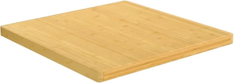 VidaXL Tafelblad Bamboe 90x90x4 cm Bamboetafelblad Ronde Tafel Houten Tafelblad Salontafel Bijzet Tafellab Bruine Tafel Multifunctioneel Tafelblad - Foto 2