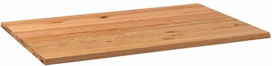 VidaXL Tafelblad Eikenhout 180x120x4 cm Lichtbruin Tafelblad Eikenhout Rechte Tafel Eettafel Salontafel