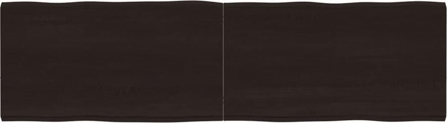 VidaXL Tafelblad Eikenhout 180x50cm Donkerbruin Eikenhouten Tafelblad Vervangen Salontafel Eettafel Keukenblad Oak Wood Tabletop Vintage Tafelblad Industriele Tafel