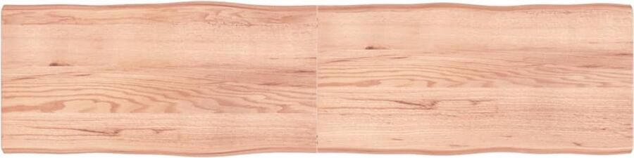 VidaXL Tafelblad Eikenhout 200x50cm Lichtbruin Eikenhouten Tafelblad Vervangen Salontafel Eetkamertafel Handmade Tafelblad Massief Hout Bruine Tafel