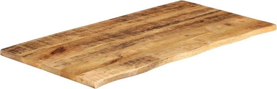 VidaXL Tafelblad Mangohout 110x60 cm Natuurlijke Rand Houten Tafelblad Mangohout Tafelblad Vintage Tafelblad Industriële Tafelblad Natuurtabletop