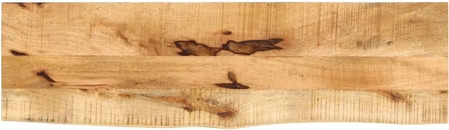 VidaXL Tafelblad Mangohout 120x40x2 5 cm Natuurlijke Rand Tafelblad Mangohout Naturel Vintage Design