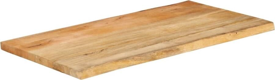 VidaXL Tafelblad Mangohout 120x60 cm Natuurlijk Tafelblad Mangohout Naturel Vintage Design