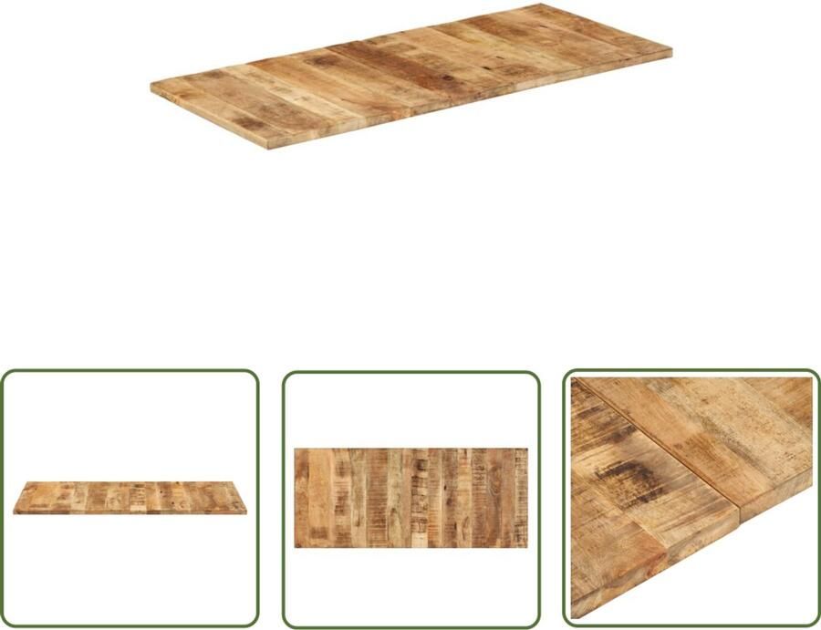 VidaXL Tafelblad Mangohout 140x60 cm Houten Tafelblad Mangohout Tafelblad Industrieel Tafelblad Vintage Tafelblad Eettafelblad