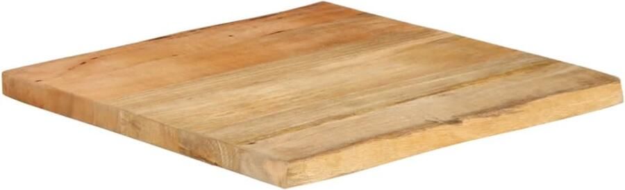 VidaXL Tafelblad Mangohout 60x60 cm Natuurlijke Rand Houten Tafelblad Mangohout Tafelblad Vintage Tafelblad Landelijk Tafelblad Eetkamertafel Blad