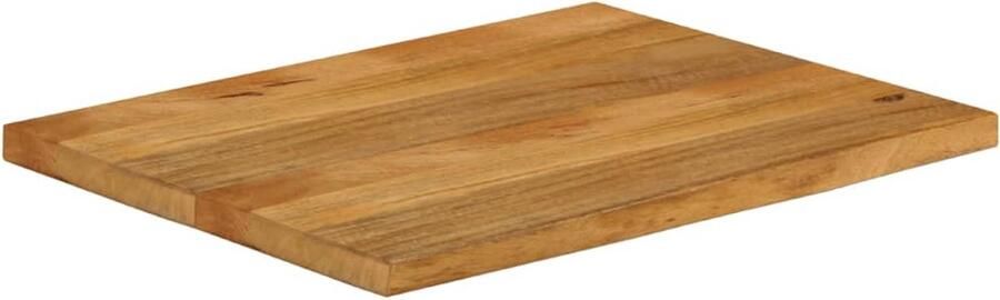 VidaXL Tafelblad Natuurlijke Rand 90x60x3 8 cm Tafelblad Mangohout Vintage Tafel Rustic Tafel Natuurhouten Tafel