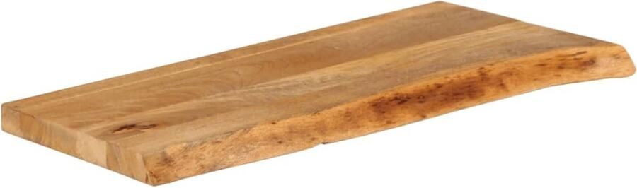 VidaXL Tafelblad Natuurlijke Rand Mangohout 70x40 cm Houten Tafelblad Mangohout Tafelblad Vervangen Salontafel Blad Eetkamertafel Blad