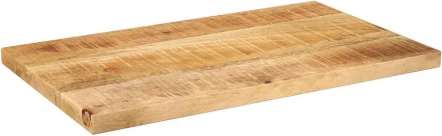 VidaXL Tafelblad Mangohout Rechthoekig 50x40 cm Mangohouten Tafelblad Vervangen Rustic Tafellamp Vintage Tafelblad Landelijke Keuken