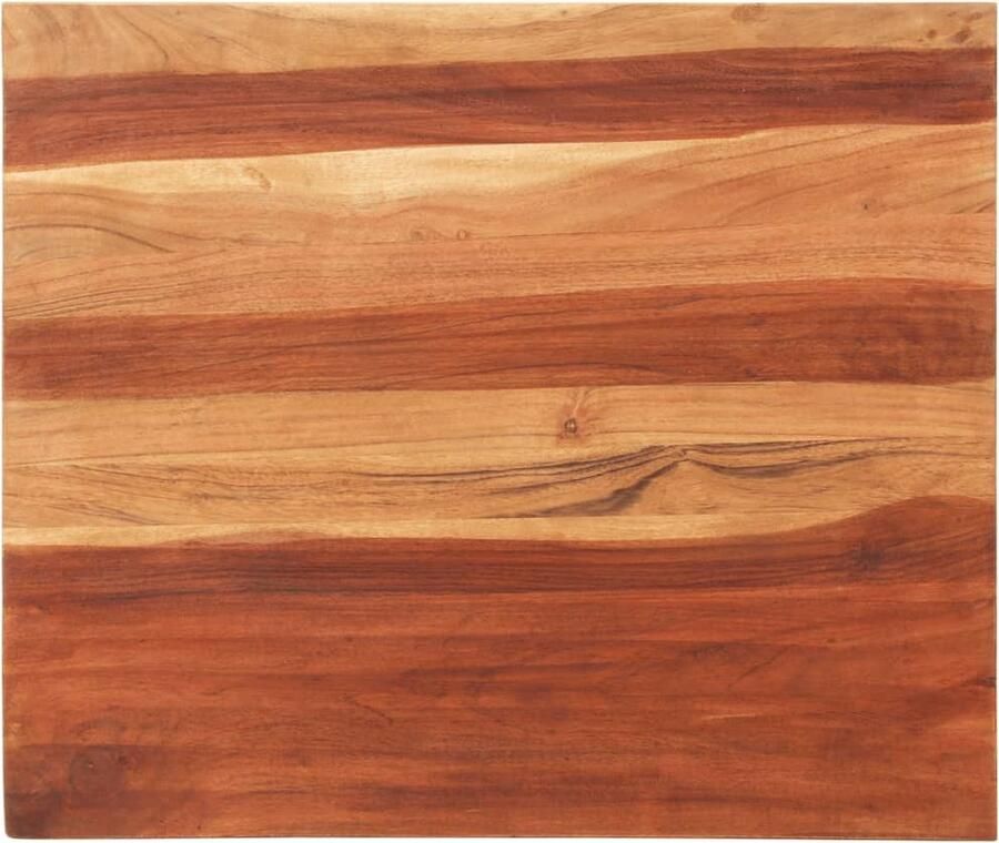 VidaXL Tafelblad massief acaciahout 60x70 cm 25-27 mm Houten Tafelblad Acacia Hout Landelijke Tafel Vintage Tafel Tafelblad Vervangen Salontafel Eettafel - Foto 2