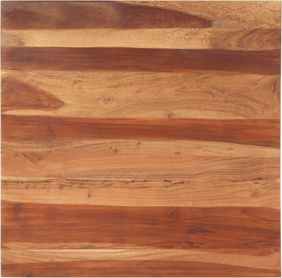 VidaXL Tafelblad Massief Acaciahout 80x80 cm Massief Houten Tafelblad Acacia Tafelblad Landelijke Tafel Vintage Tafel Salontafel Eettafel Bijzettafel Rustic Tafellaag - Foto 2