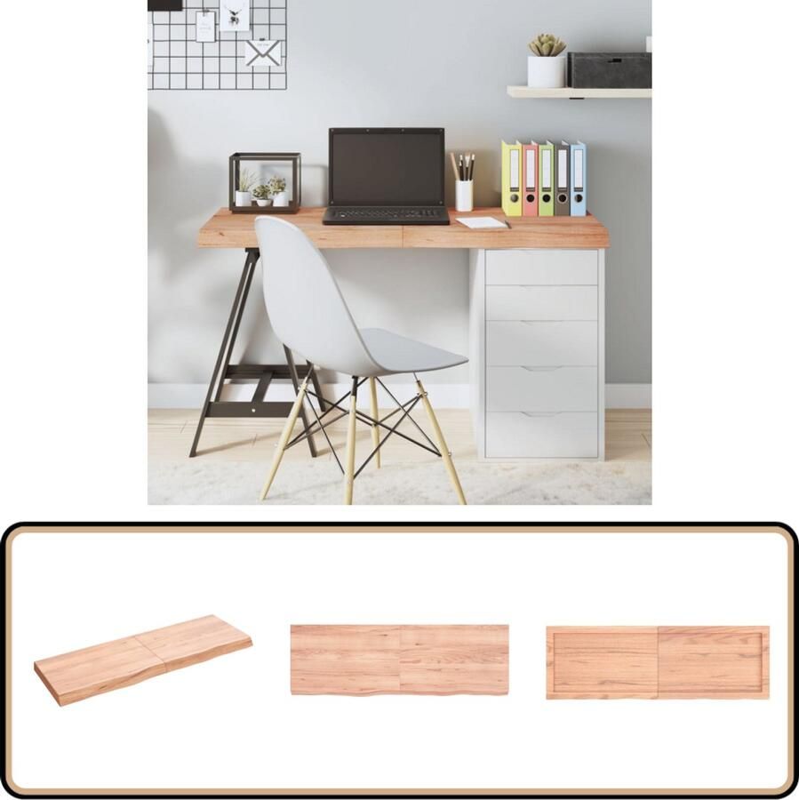 VidaXL Tafelblad Massief Eikenhout 120x40cm Tafelblad Eikenhouten Tafelblad Massief Eikenhout Tafeltje Eetkamertafel Bureau Salontafel Diy Tafel