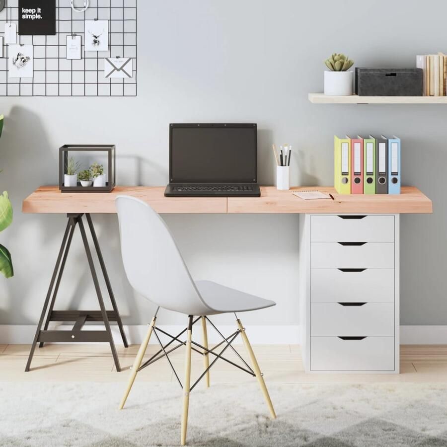 VidaXL Tafelblad Massief Eikenhout 160x40 cm Eikenhouten Tafelblad Massief Eikenhout Tafelblad Vervangen Eetkamertafel Salontafel