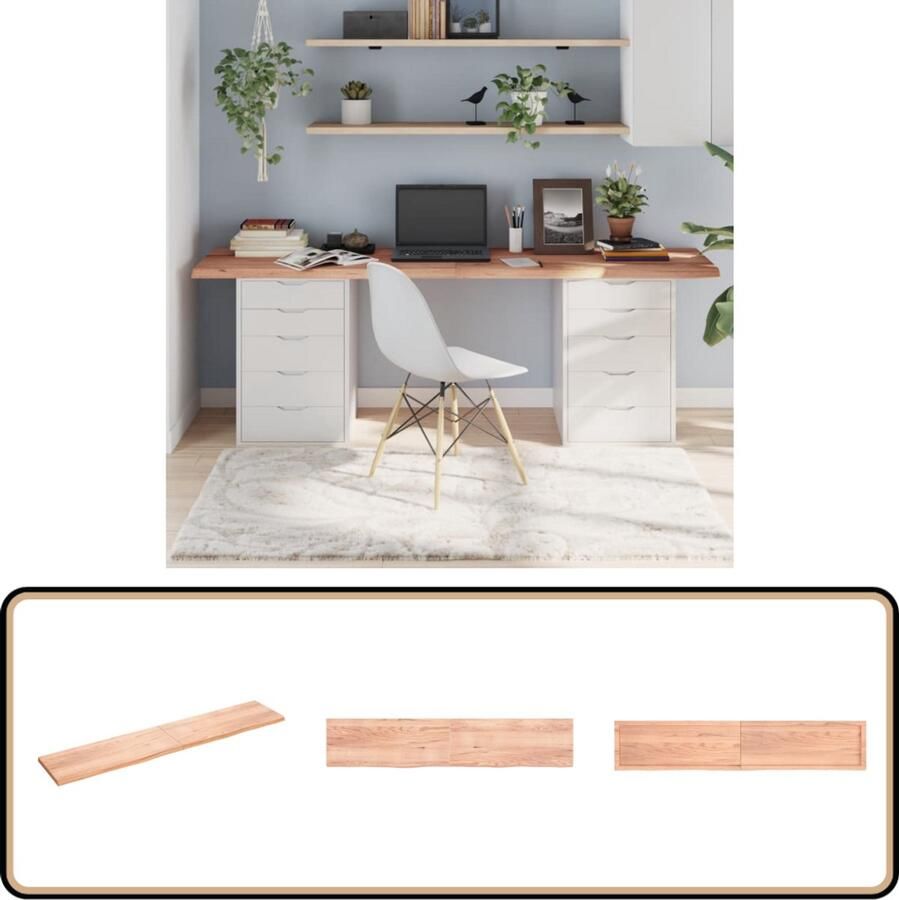 VidaXL Tafelblad Massief Eikenhout 200x40 cm Tafelblad Eikenhouten Tafelblad Massief Eikenhout Tweedehands Tafelblad Vintage Tafelblad Salontafel Eetkamertafel