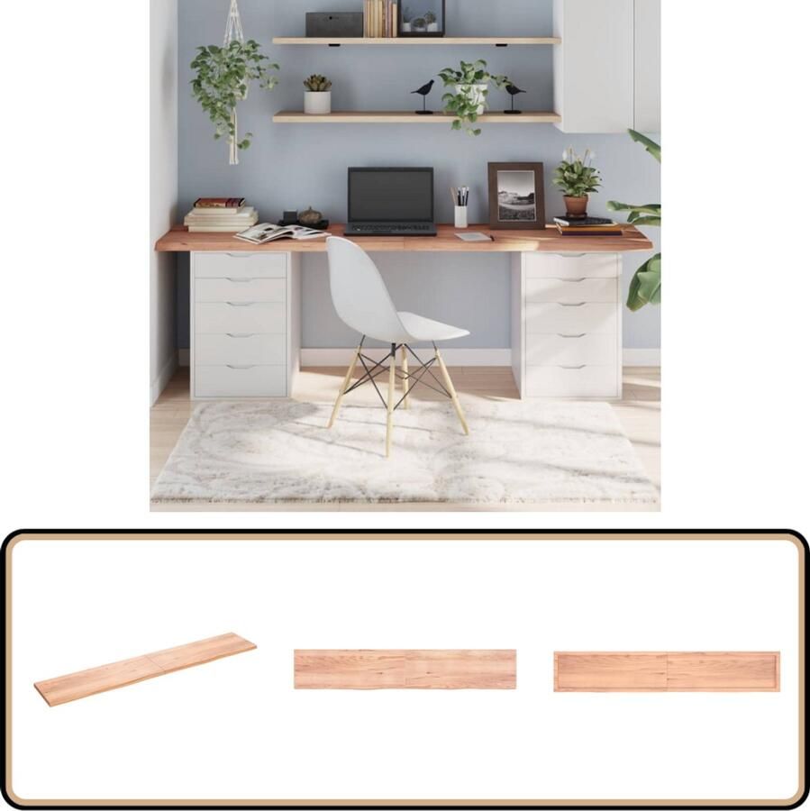 VidaXL Tafelblad Massief Eikenhout 220x40 cm Houten Tafelblad Eikenhout Tafelblad Massief Hout Salontafel Eetkamertafel Koffietafel Vintage Tafelblad Industrieel Tafelblad