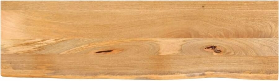 VidaXL Tafelblad met natuurlijke rand 100x30x3 8 cm massief mangohout
