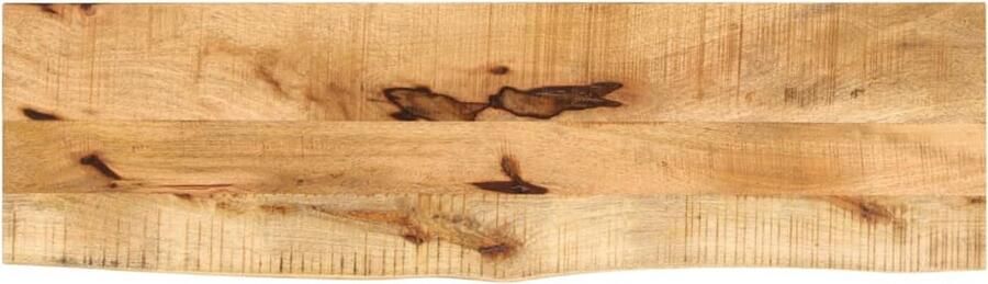 VidaXL Tafelblad met natuurlijke rand 100x30x3 8 cm massief mangohout