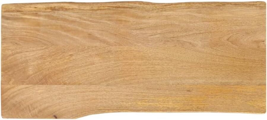 VidaXL Tafelblad met natuurlijke rand 100x40x2 5 cm massief mangohout
