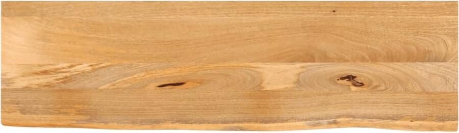 VidaXL Tafelblad met natuurlijke rand 120x30x2 5 cm massief mangohout