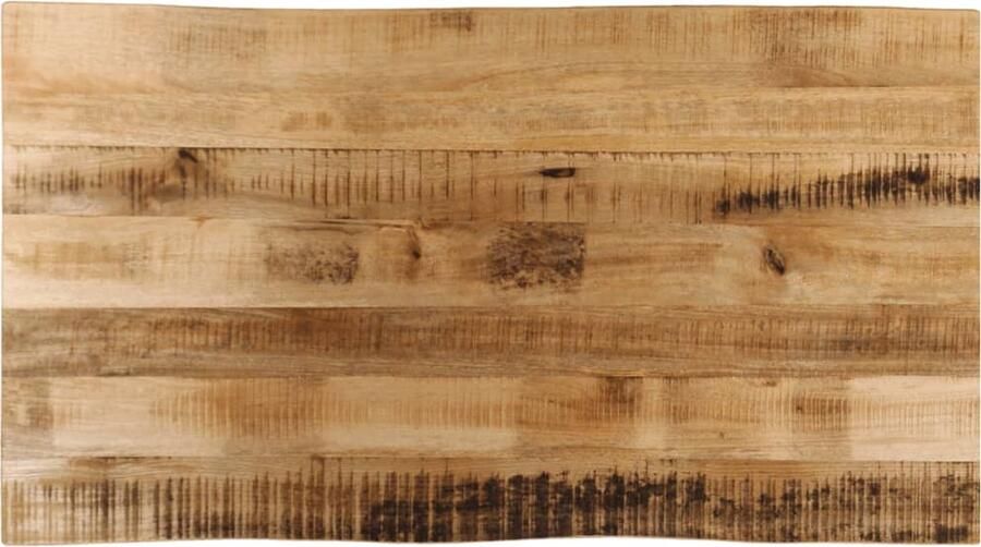 VidaXL Tafelblad met natuurlijke rand 100x60x3 8 cm massief mangohout
