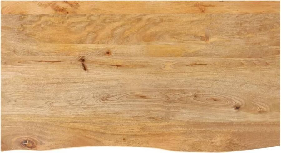 VidaXL Tafelblad met natuurlijke rand 100x60x3 8 cm massief mangohout