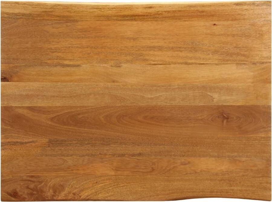 VidaXL Tafelblad met natuurlijke rand 90x80x2 5 cm massief mangohout