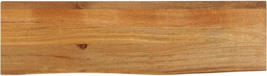 VidaXL Tafelblad met natuurlijke rand 120x20x2 5 cm massief mangohout
