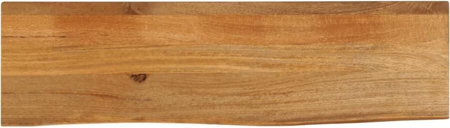 VidaXL Tafelblad met natuurlijke rand 100x30x3 8 cm massief mangohout