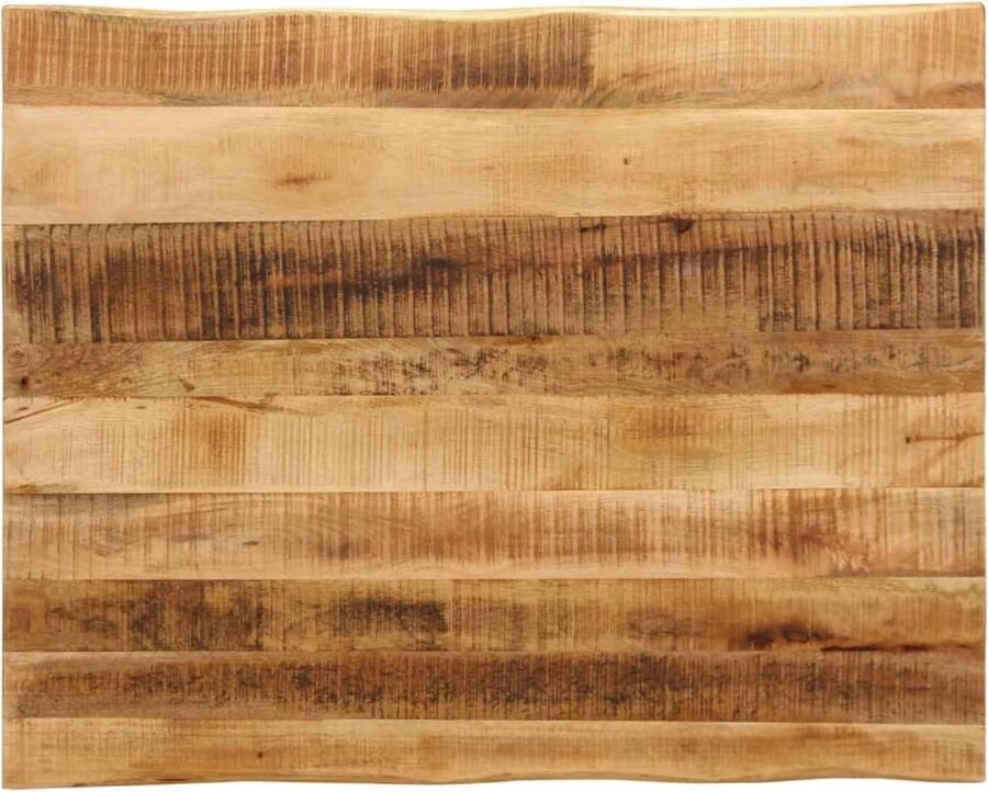 VidaXL Tafelblad met natuurlijke rand 110x80x2 5 cm massief mangohout