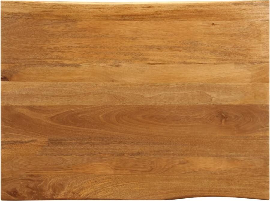VidaXL Tafelblad met natuurlijke rand 110x80x3 8 cm massief mangohout