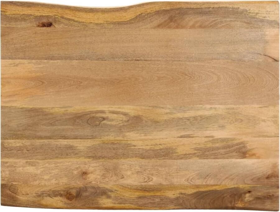 VidaXL Tafelblad met natuurlijke rand 110x80x3 8 cm massief mangohout