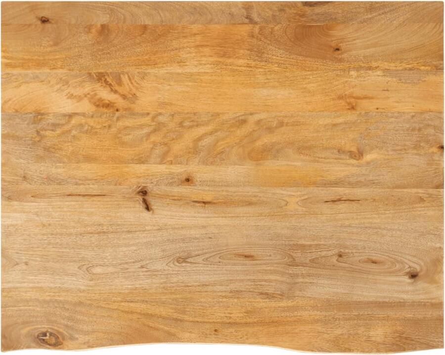 VidaXL Tafelblad met natuurlijke rand 90x80x2 5 cm massief mangohout