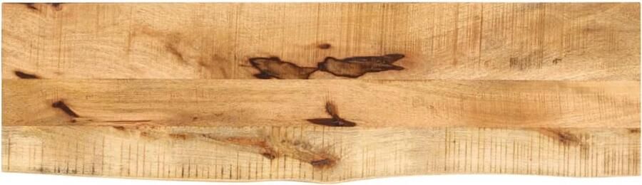 VidaXL Tafelblad met natuurlijke rand 100x40x2 5 cm massief mangohout