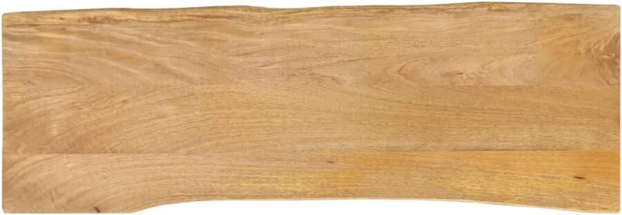 VidaXL Tafelblad met natuurlijke rand 120x40x2 5 cm massief mangohout