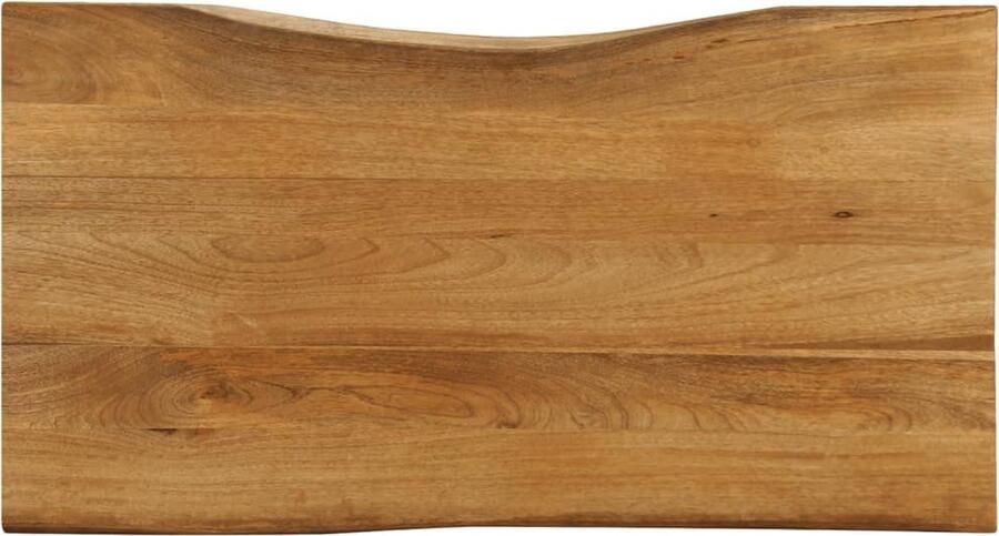 VidaXL Tafelblad met natuurlijke rand 120x60x2 5 cm massief mangohout