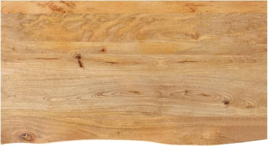 VidaXL Tafelblad met natuurlijke rand 120x60x2 5 cm massief mangohout