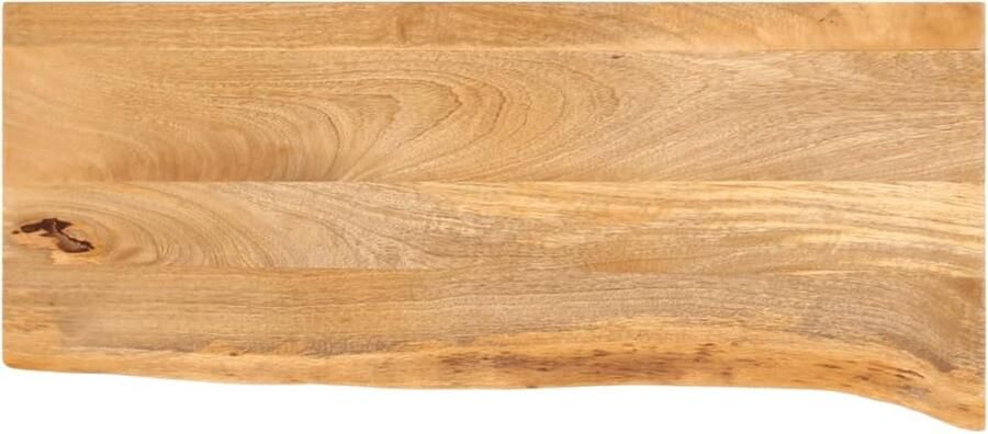 VidaXL Tafelblad met natuurlijke rand 90x40x2 5 cm massief mangohout