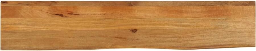 VidaXL Tafelblad met natuurlijke rand 140x20x2 5 cm massief mangohout