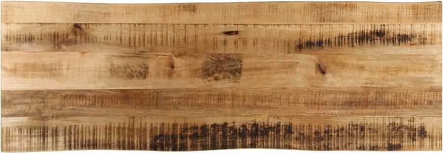 VidaXL Tafelblad met natuurlijke rand 140x40x2 5 cm massief mangohout