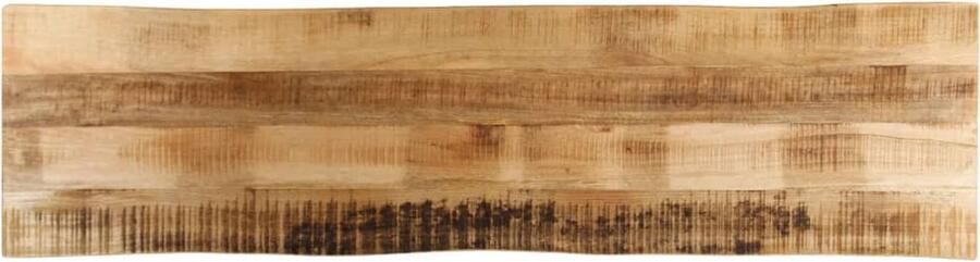 VidaXL Tafelblad met natuurlijke rand 180x40x3 8 cm massief mangohout