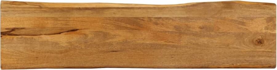 VidaXL Tafelblad met natuurlijke rand 180x40x2 5 cm massief mangohout