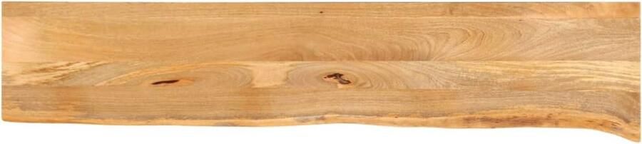 VidaXL Tafelblad met natuurlijke rand 180x20x2 5 cm massief mangohout