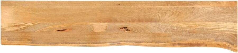 VidaXL Tafelblad met natuurlijke rand 180x30x2 5 cm massief mangohout