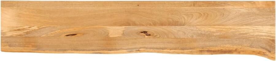 VidaXL Tafelblad met natuurlijke rand 180x20x3 8 cm massief mangohout