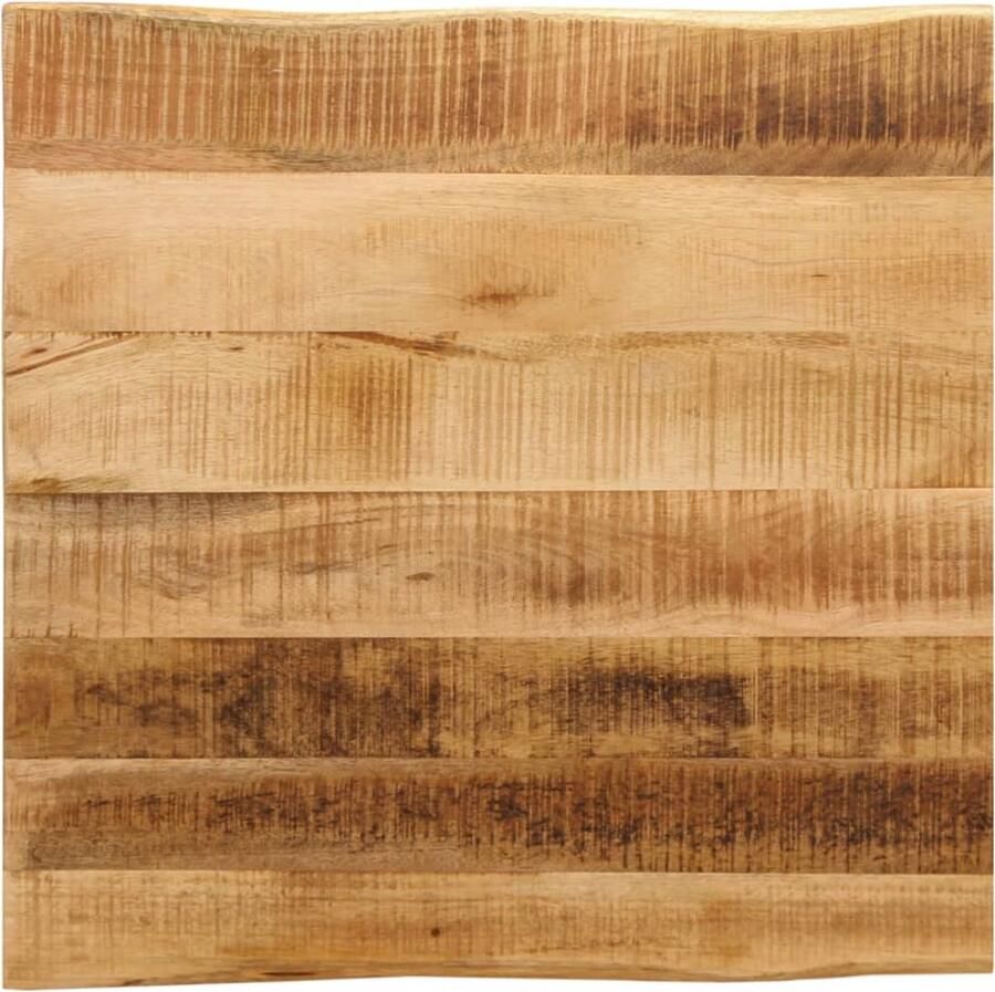 VidaXL Tafelblad met natuurlijke rand 40x40x2 5 cm massief mangohout