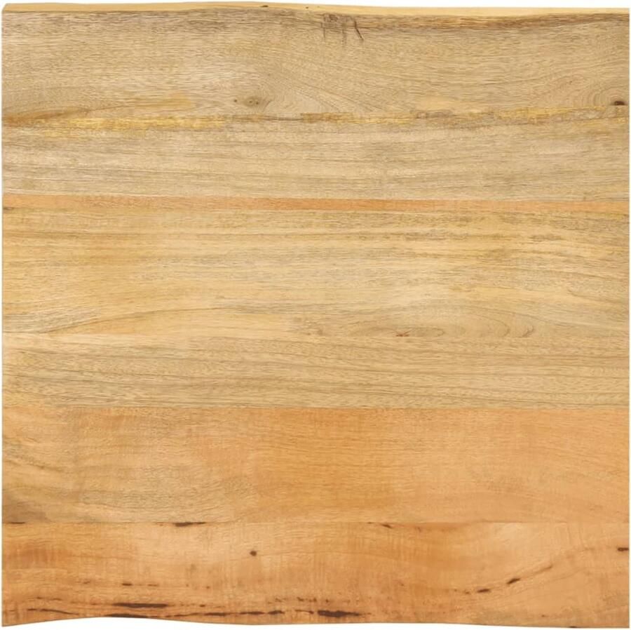 VidaXL Tafelblad met natuurlijke rand 40x40x2 5 cm massief mangohout
